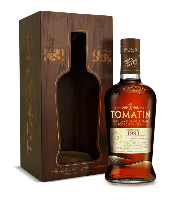 Tomatin 1993 125th Anniversary of Tomatin Distillery. ABV: 57.3%
