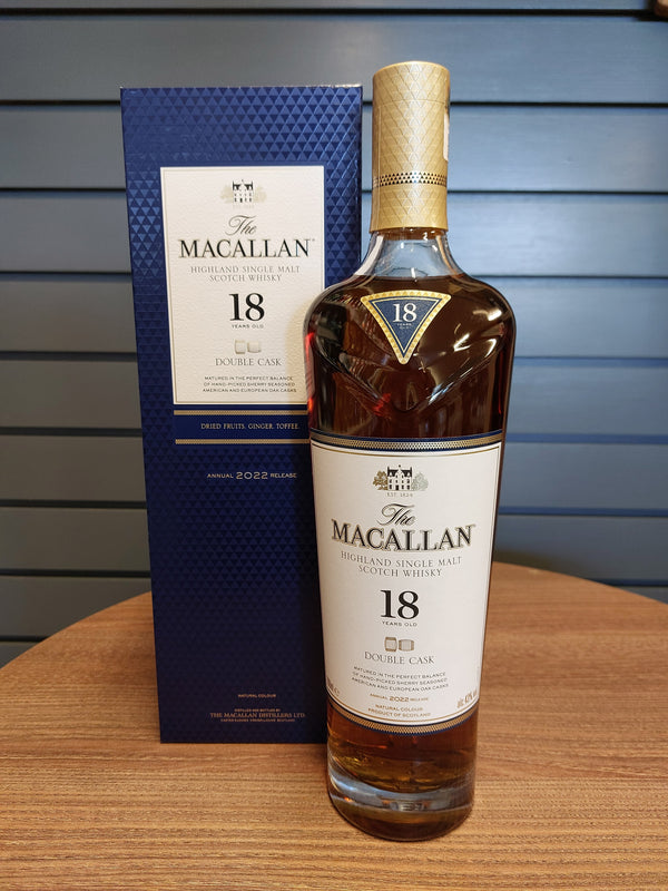 Macallan 18yr old Double Cask 2022 ABV: 43%