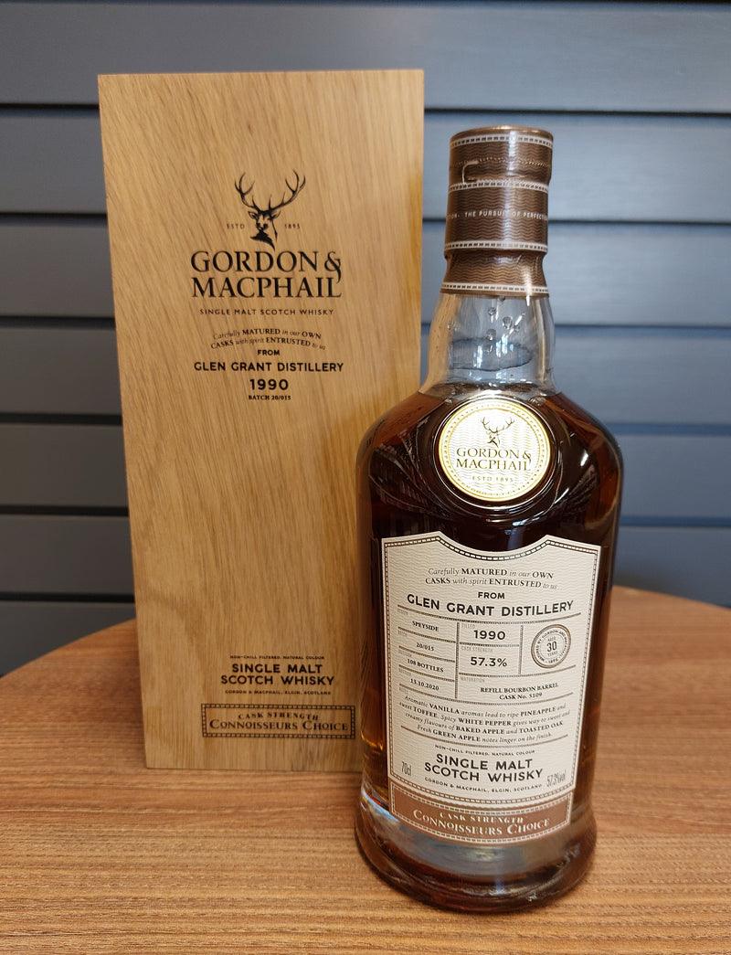 G&M CC Upper Glen Grant 1990 70cls ABV: 57.3%