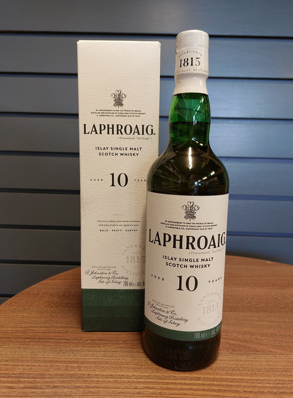 Laphroaig 10yr old ABV: 40%