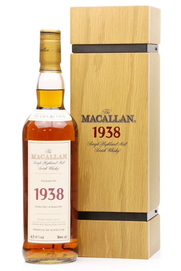 Macallan Fine & Rare 1938 31yr old ABV:43%