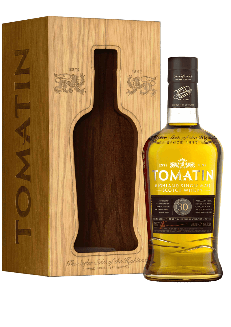 Tomatin 30yr old Small Batch Release. Batch 5 ABV: 46.3%