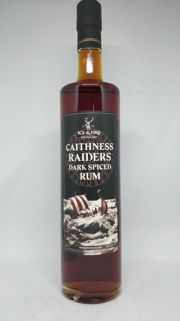 Caithness Raiders Dark Spiced Rum. ABV: 40%