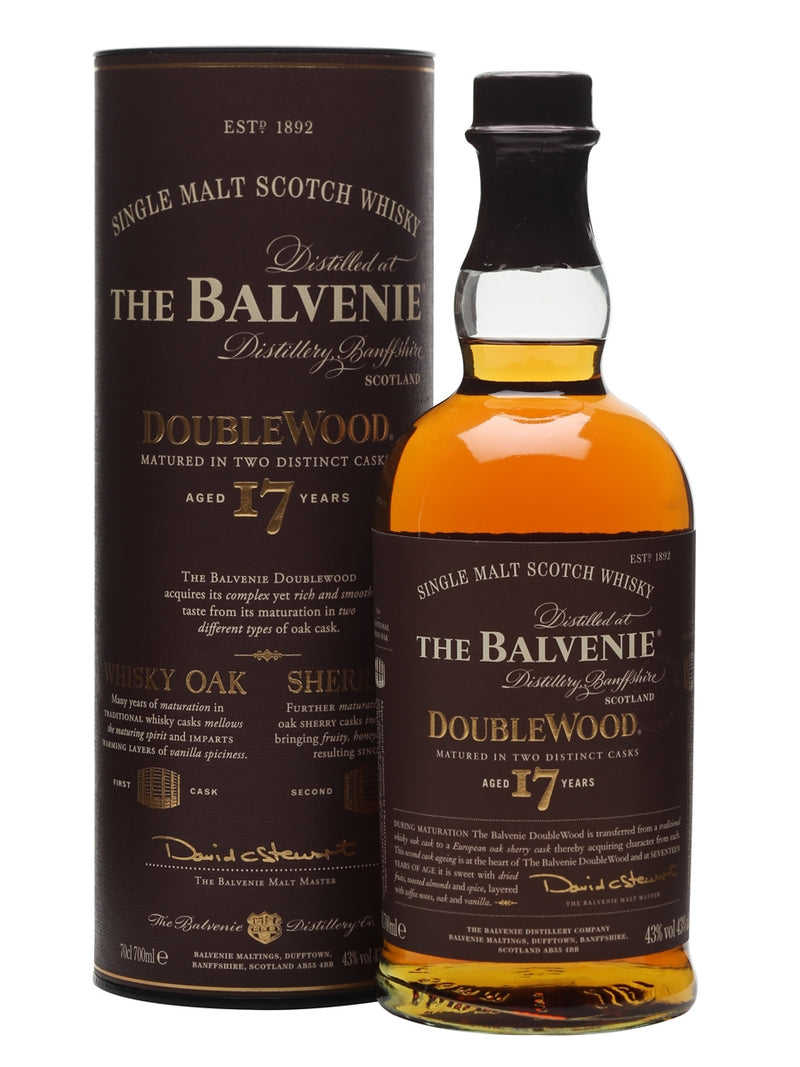 Balvenie 17yr old Double Wood ABV: 43%