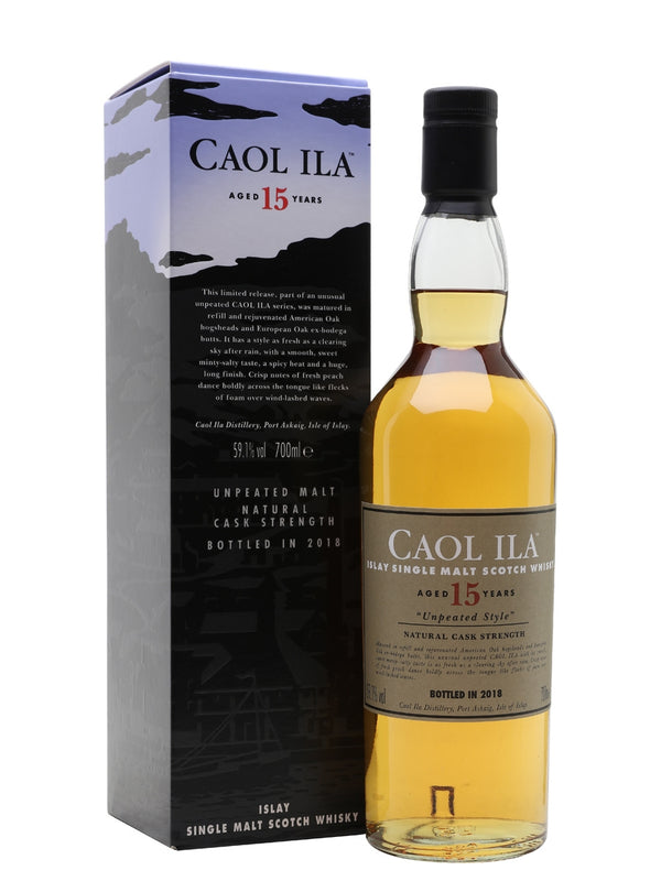 Caol Ila 15yr old (Unpeated) ABV: 61.5%