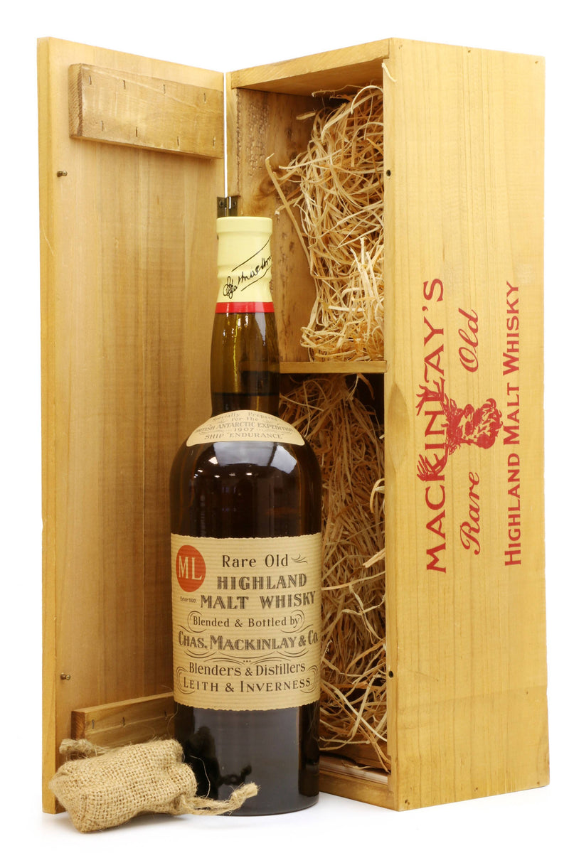 Mackinlay's Shackelton Rare Old Highland Malt (original packaging) ABV: 47.3%