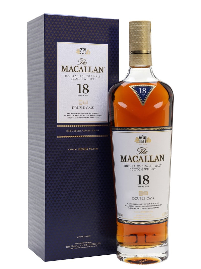 Macallan 18yr old Double Cask 2020 ABV: 43%