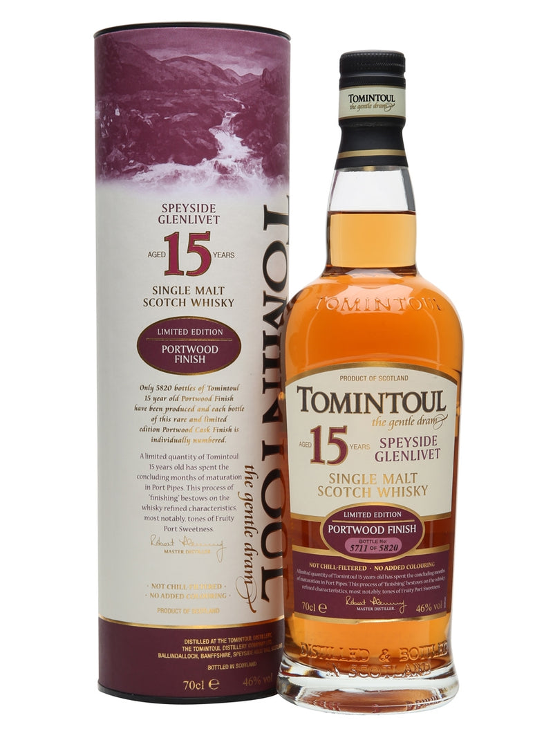 Tomintoul 15yr old Portwood ABV: 46%